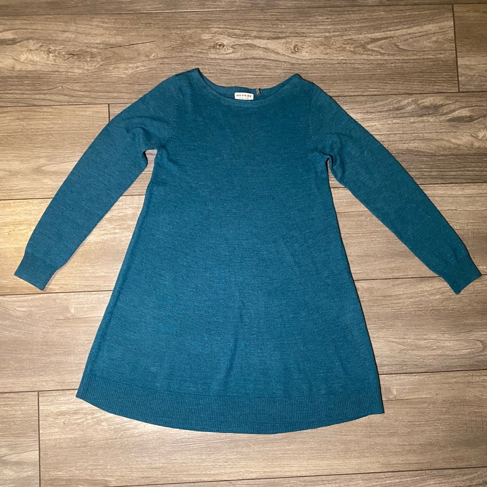 EUC LIKE NEW 100% Merino Wool REPEAT Long Sleeve Tunic Sweater Dress